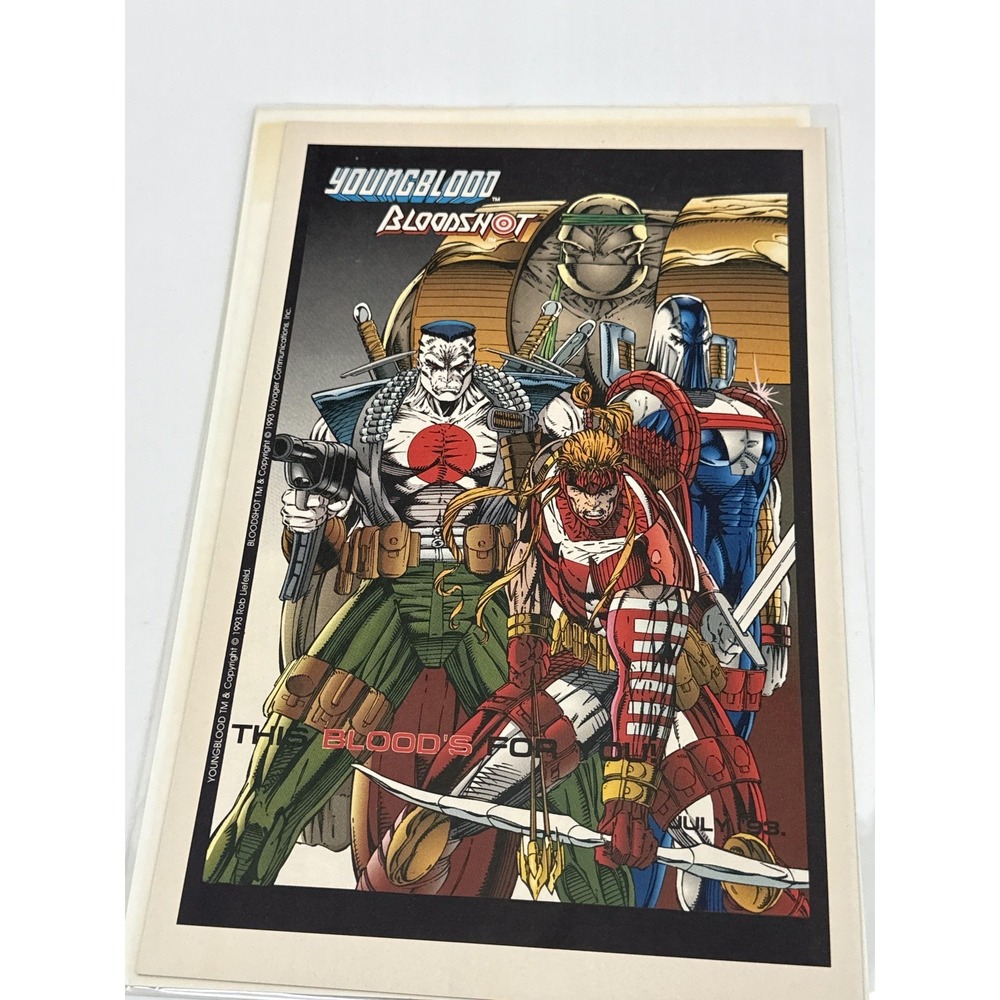 Vintage 1993 Valiant Image Deathmate Preview Comic Book Youngblood Bloodshot Tan - Picture 3 of 5